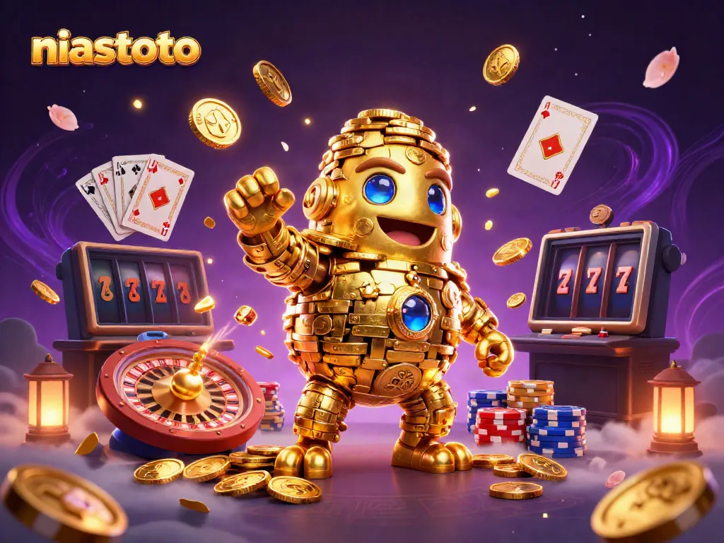 Engage with exciting gaming experiences at niastoto featuring golden golems and vibrant casino elements.