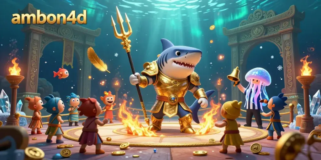 Experience winning action with ambon4d in an epic underwater colosseum with a tiger shark and dazzling treasures.