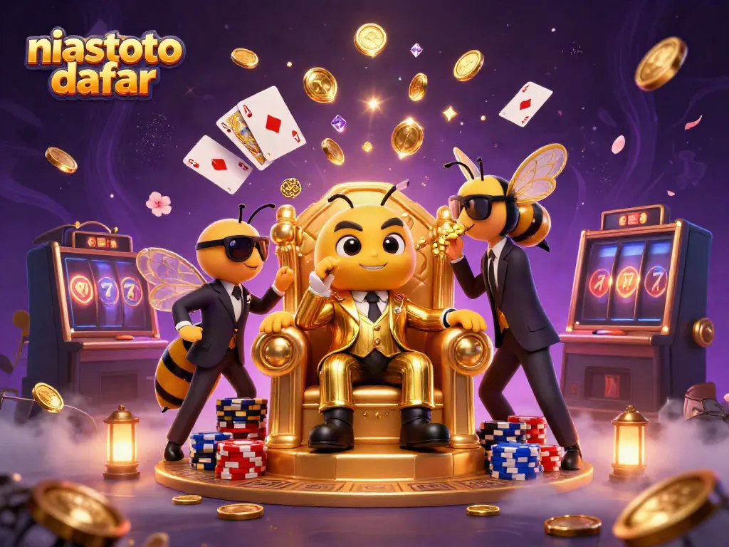 Gambarkan niastoto daftar dengan karakter kasino yang mempesona dan elemen permainan yang menarik.