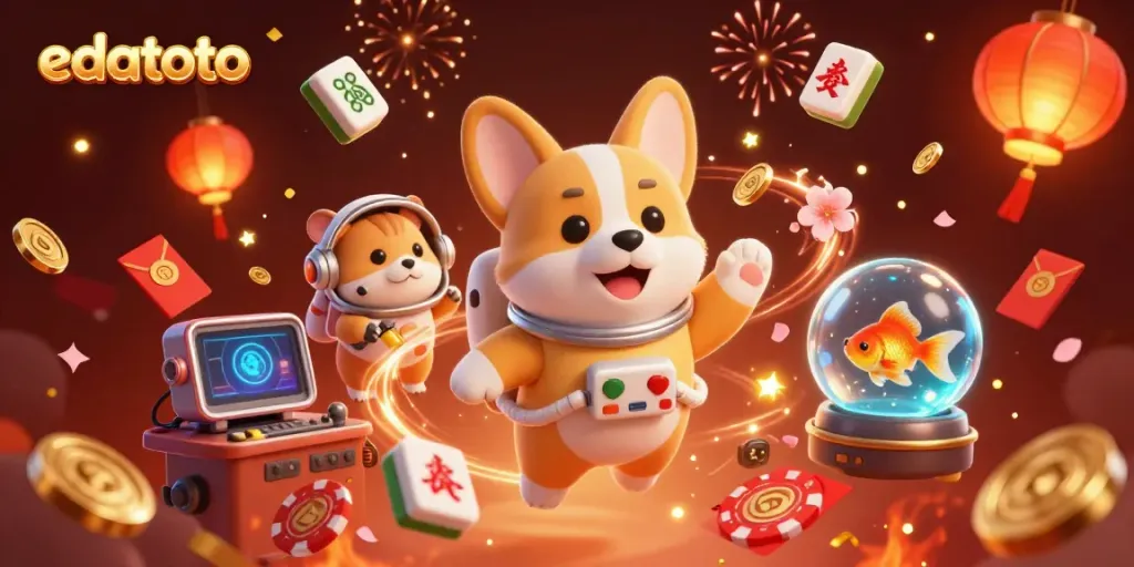Experience the thrill of edatoto casino with animated characters and vibrant gaming elements.